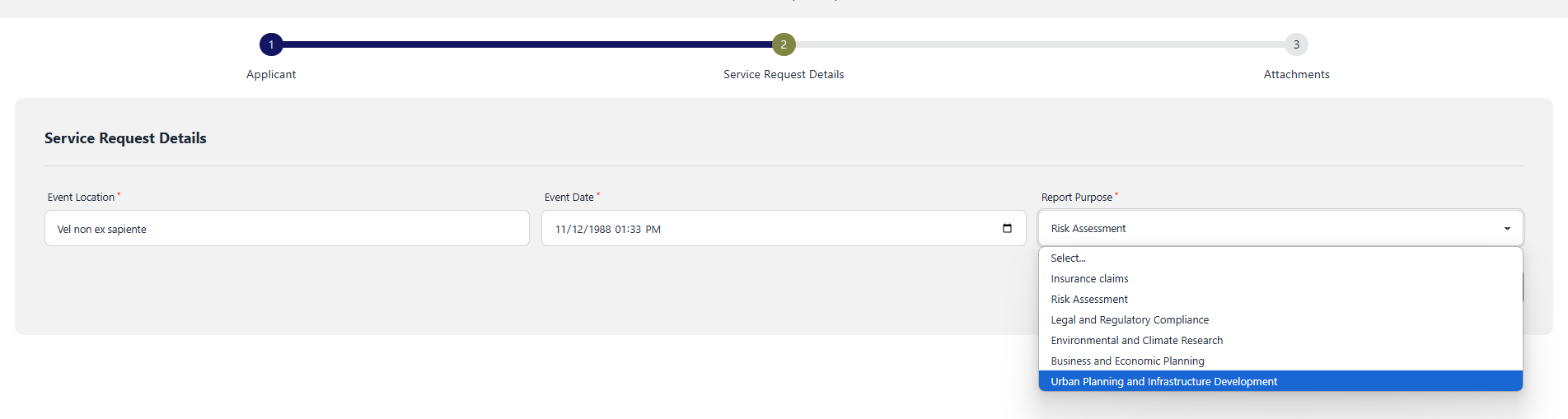 climate service request